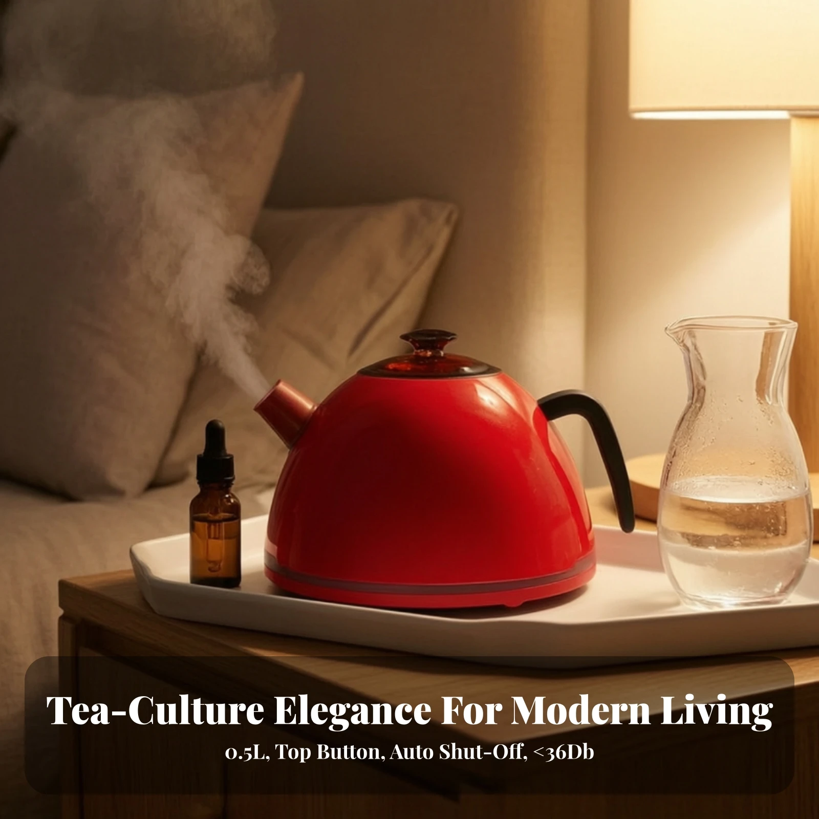 Teapot Humidifier Safe Humidifier Humidifier Tabletop Humidifier Stylish Appliance Effective for Bedroom, Desk
