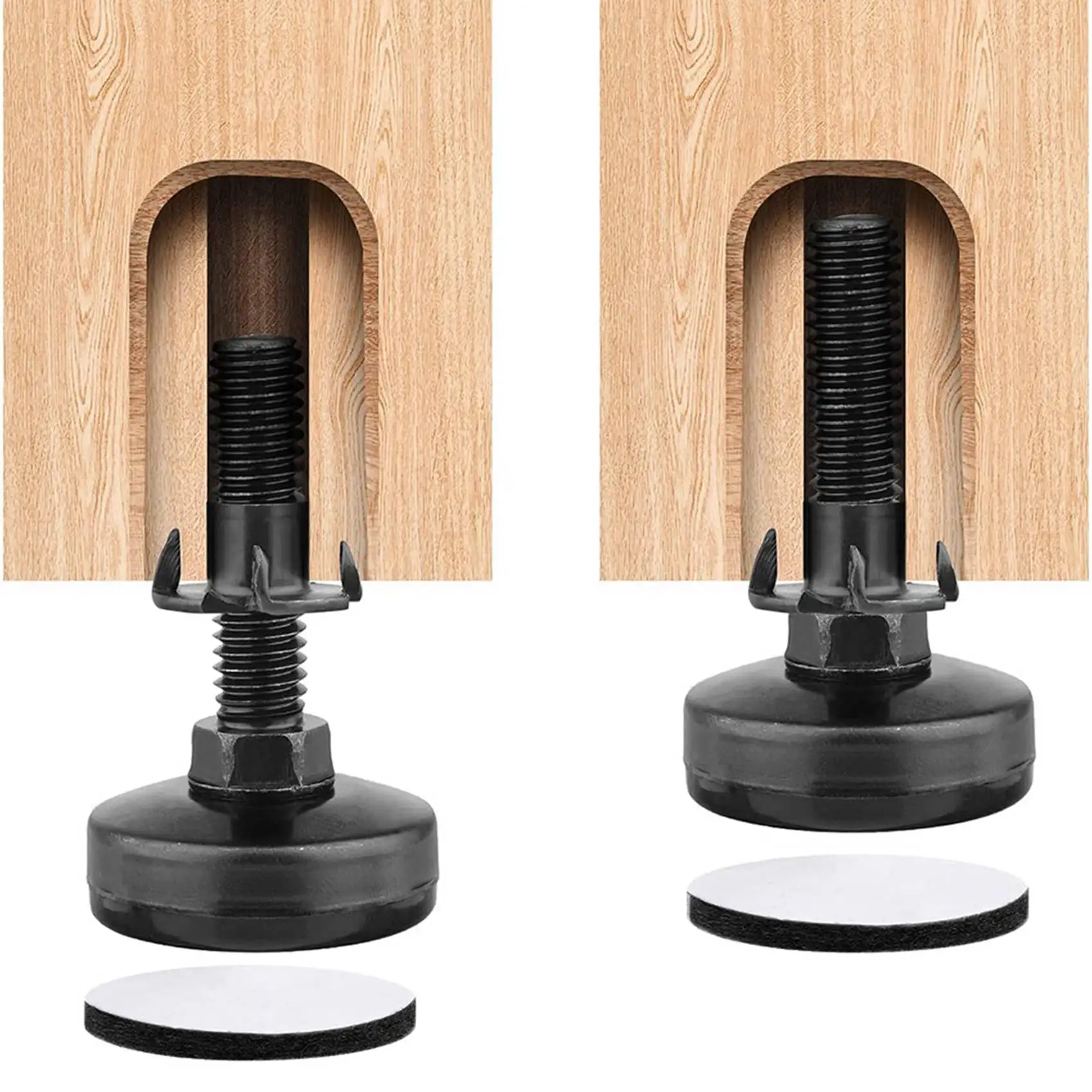 A01F-16Pcs Furniture Levelers Heavy Duty Furniture Leveling Feet Adjustable Leg Levelers For Cabinets Tables Chairs Raiser