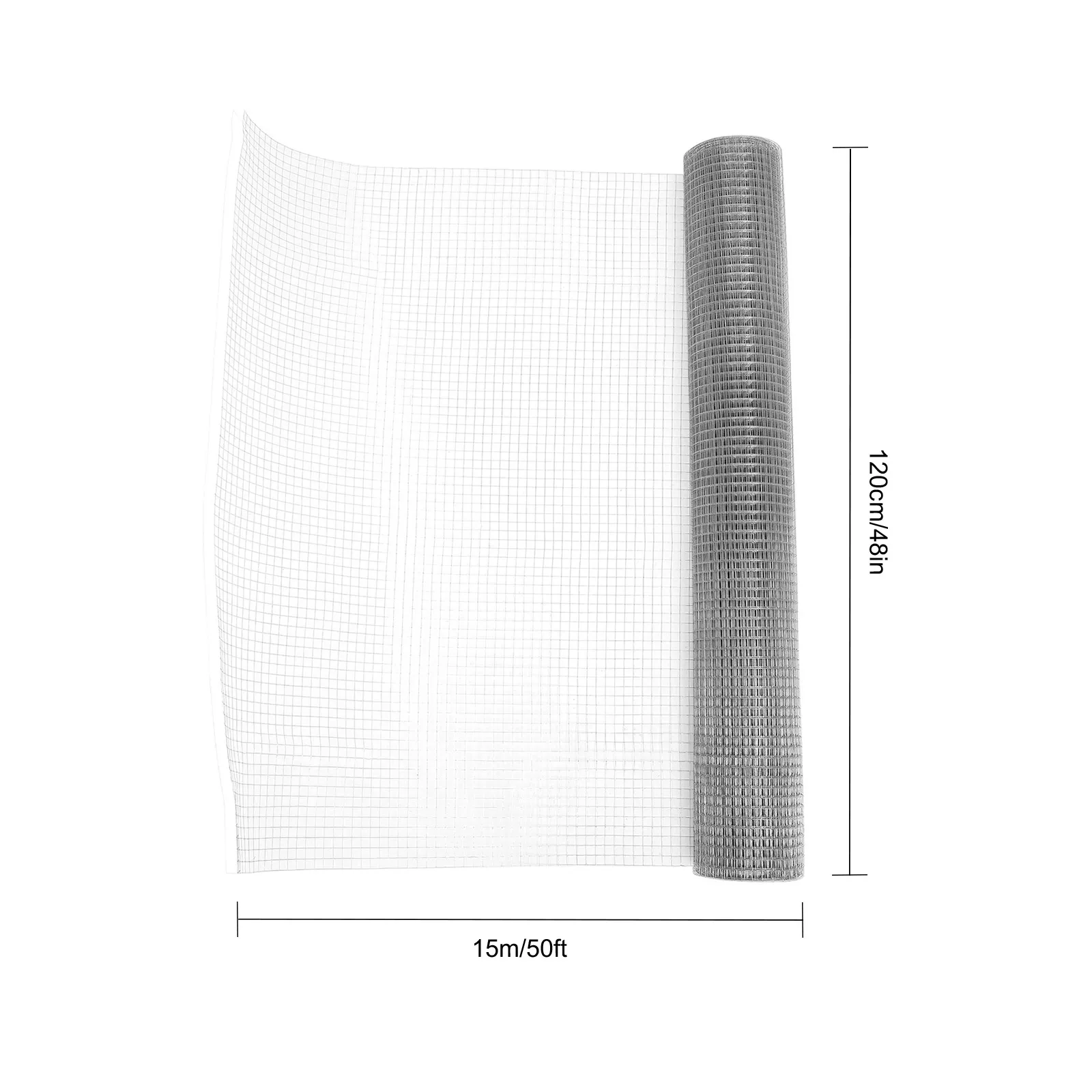 Imagem -06 - Fio Soldado Galvanizado para Frango e Coelho Fence Hardware Cloth 48in x 50ft 48in x 50ft