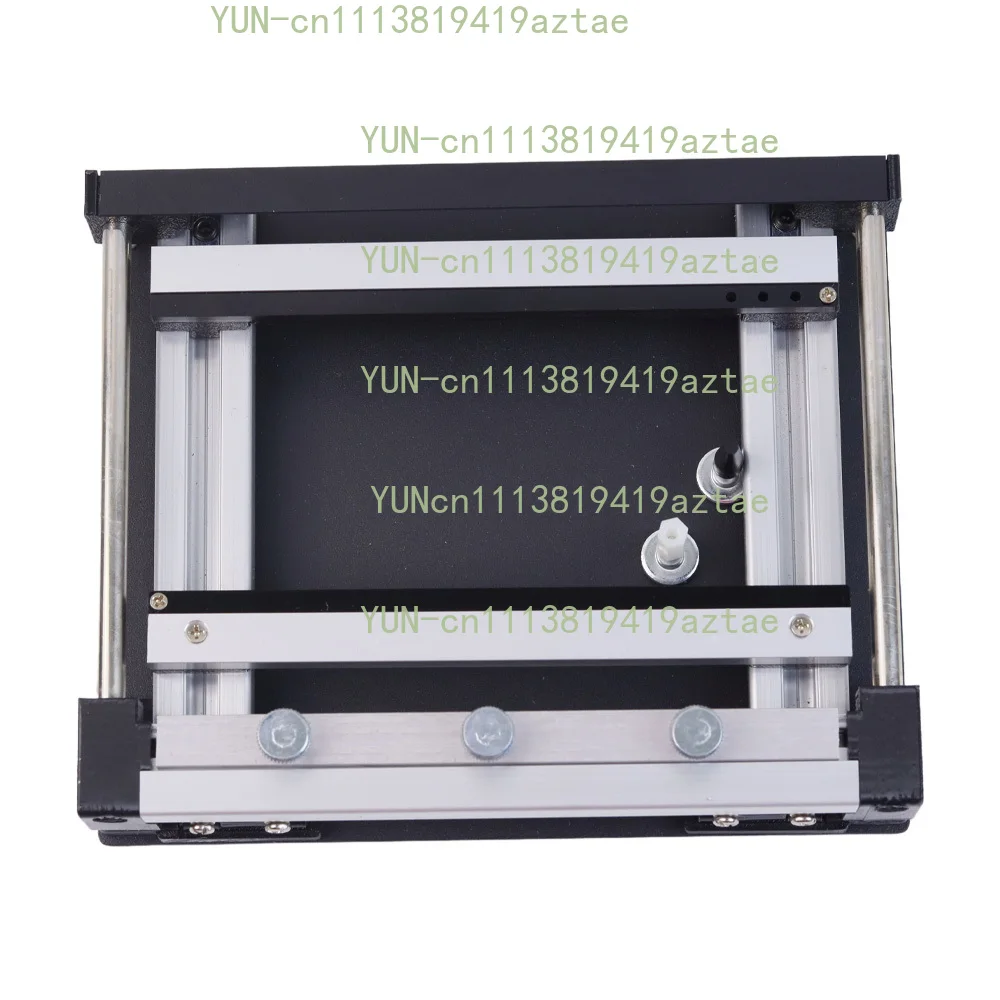 100*100mm SMT Steel Mesh Solder Steel Sheet PCB Solder Paste Printing Manual Micro Screen Printing Machine Printing Table
