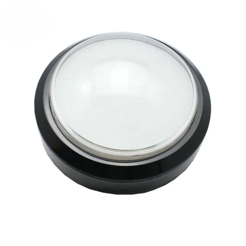100Mm convex large round button with light, game machine responder large button switch with light large reset button