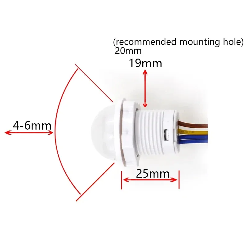 110/220v Mini LED Sensitive Night Light Home Indoor Outdoor Infrared Light Motion Sensor Detection Automatic Sensor Light Switch