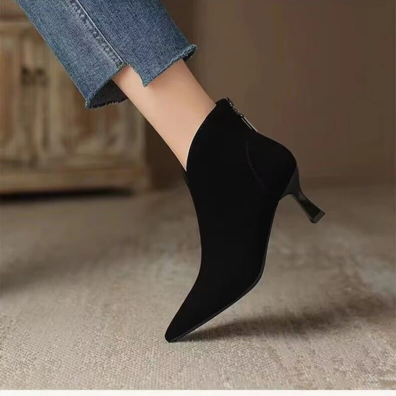 Suede Woman Pumps New High Heels For Women Office Shoes Fashion Stiletto Heels Women Basic Pump