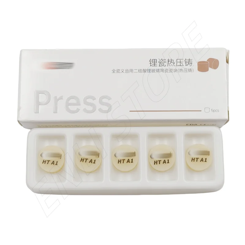 

10 шт., пресс-стеклокерамические слитки Emax, стоматологический пресс, дисиликатный литиевый блок HT/LT UP A1-D4