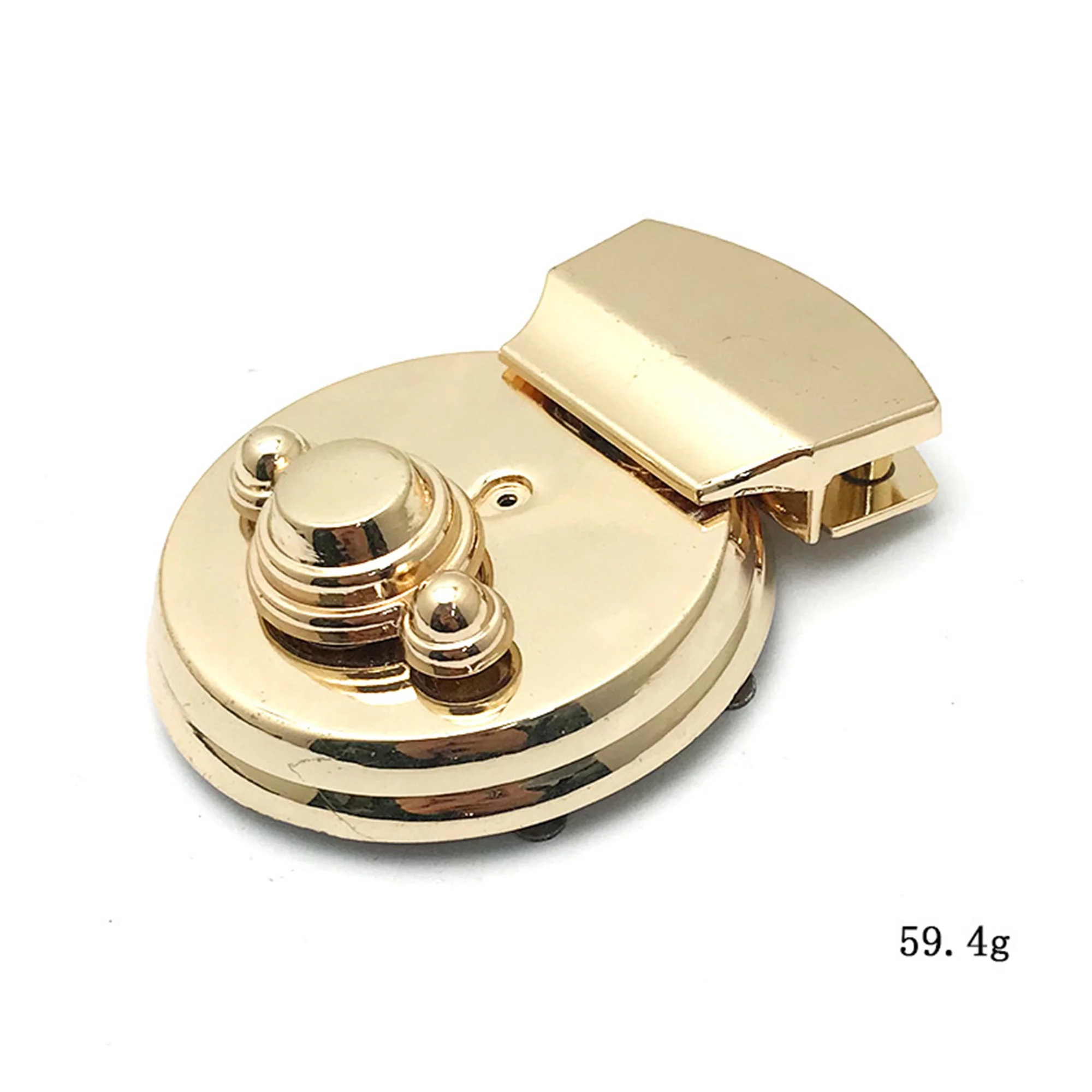 

Machine Press Lock Large Mortise Bag Lock Purse Metal Clasp Turn Locks Twist Lock Clasp Zinc Alloy Die-casting 10Pcs