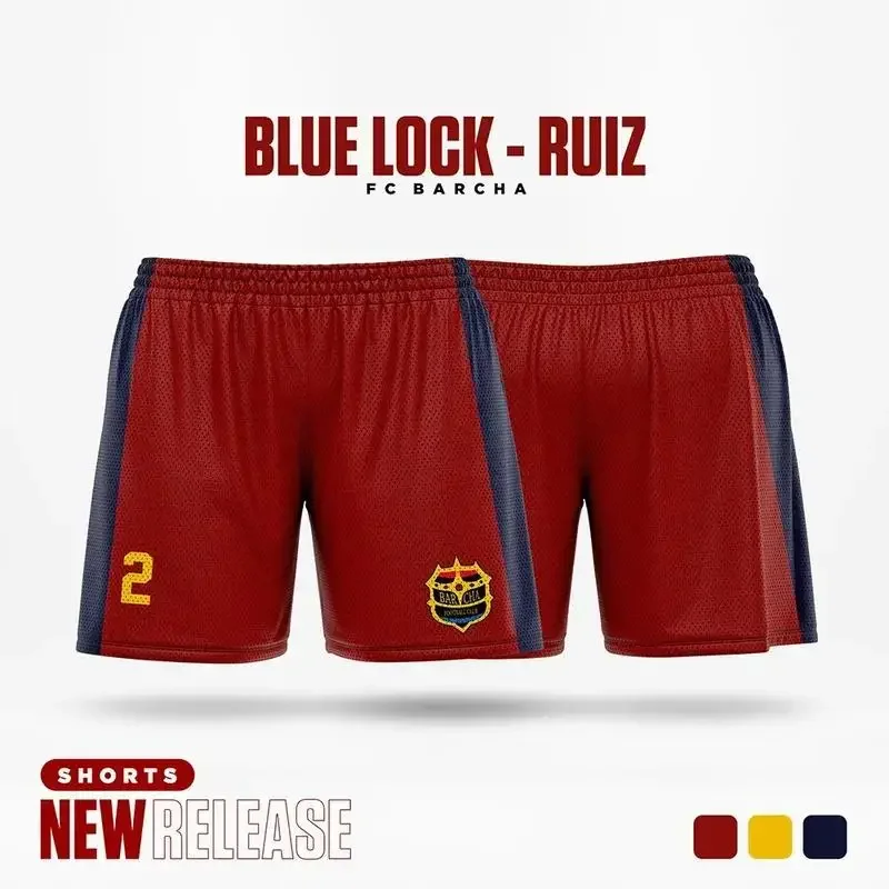 2025 nova tendência da moda azul bloqueio dos desenhos animados anime cosplay impressão shorts esportivos masculinos verão casual solto respirável shorts