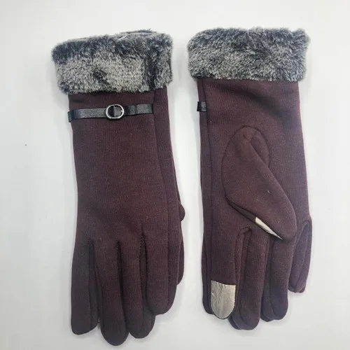 Shaggy Arched Coffee Gloves