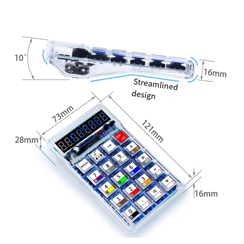 B29C-DIY Electronic Kits LED Digital Tube Calculators 51 Microcontroller Control Resistance Conversion Soldering Projects