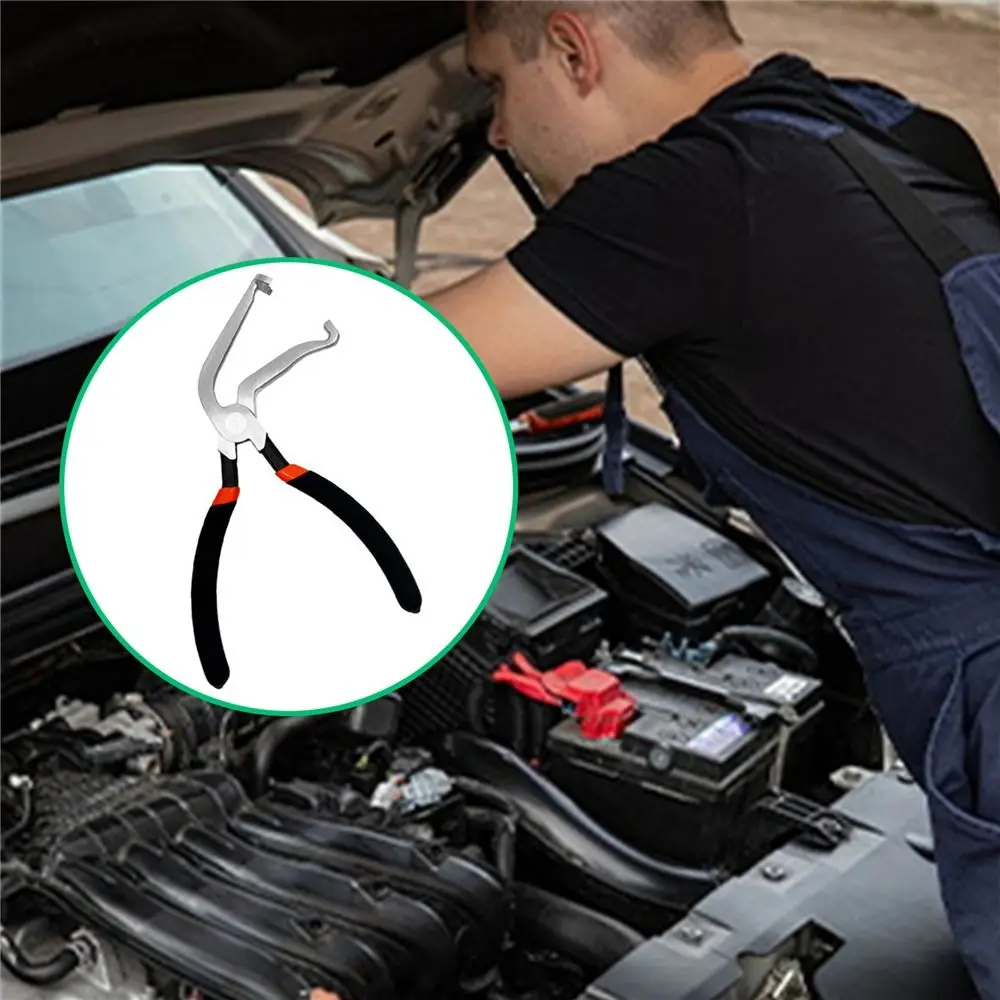 

Upgrade 60 Degree Electrical Disconnect Pliers Automotive Electrical Plug Long Spark Plug Connector Disconnect Repair Tools