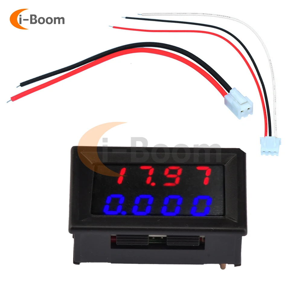 DC 500V 10A Voltmeter Ammeter LED Digital Display Power Meter Real Time Voltage and Current Monitoring Amp Meter