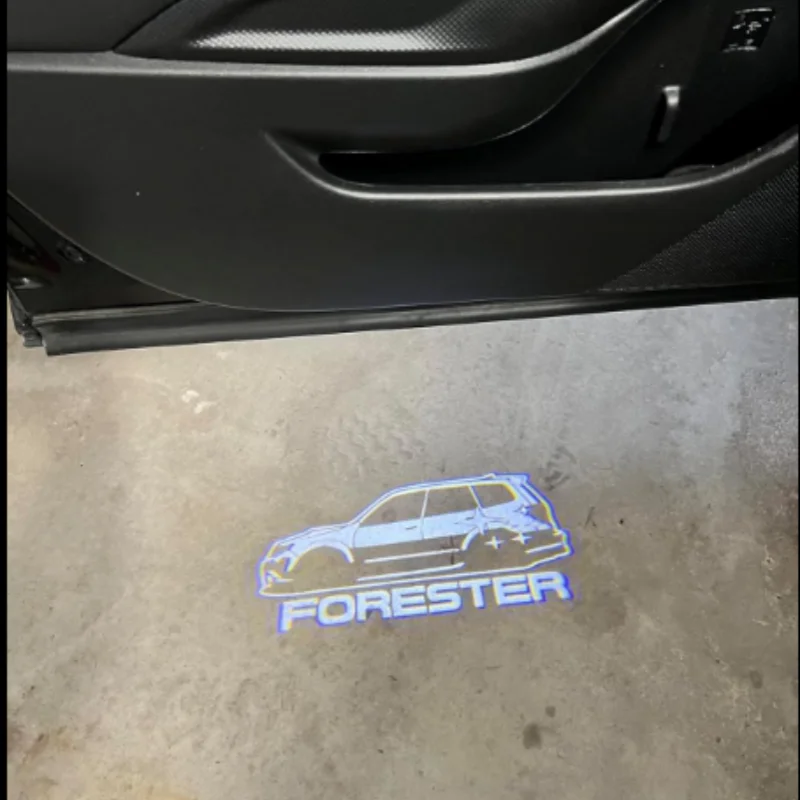 

For Subaru Forester LED Car Door Logo Lights Courtesy Projector Laser Welcome Light Puddle 2013-2020 2024 Car Good Decoration