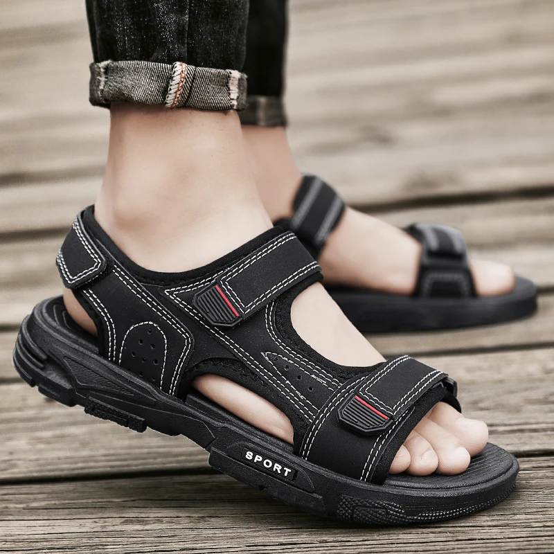 Hot Style Heren Sandalen Trendy All-Match Heren Casual Outdoor Sandaal Populaire Heren Mesh Oppervlak Zomer Sandalen Schoenen Wandelschoenen