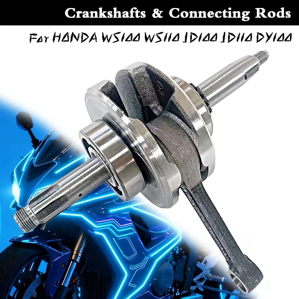 Шатун коленчатого вала мотоцикла, комплект шатуна в сборе двигателя для HONDA WS100 WS110 JD100 JD110 DY100 JD 110 100, 4-тактный Шатун коленчатого вала мотоцикла, комплект шатуна в сборе двигателя для HONDA WS100 WS110 JD100 JD110 DY100 JD 110 100, 4-тактный