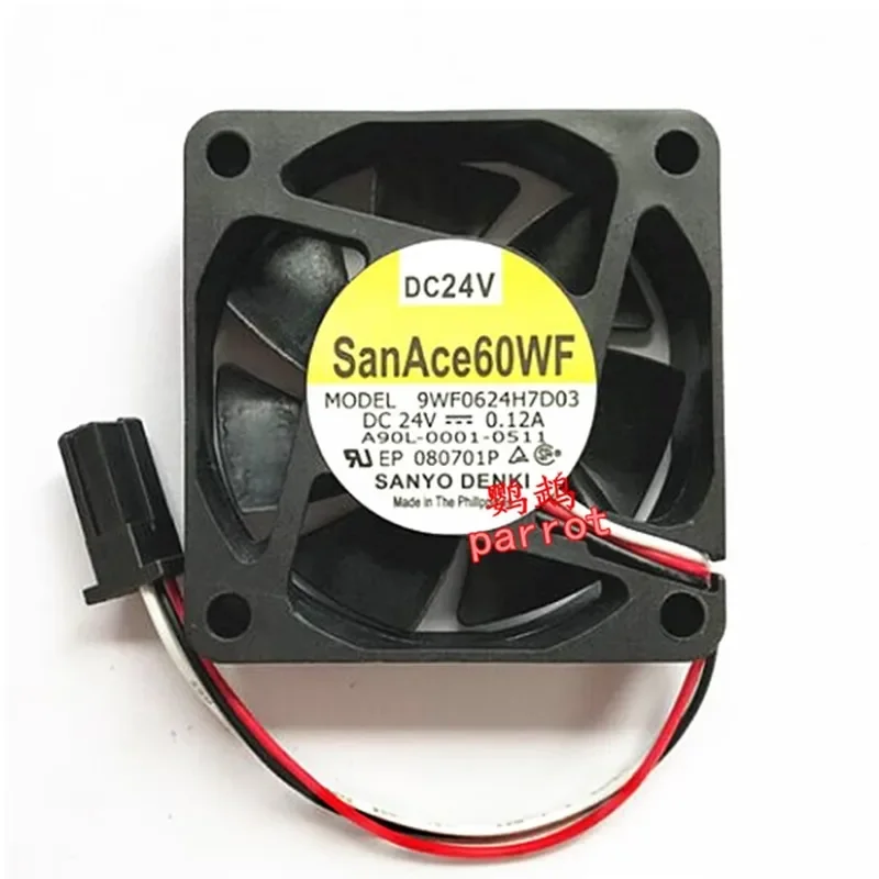 New SanAce60 A90L-0001-0511 9WF0624H7D03 24V FANUC Servo Fan for FANUC