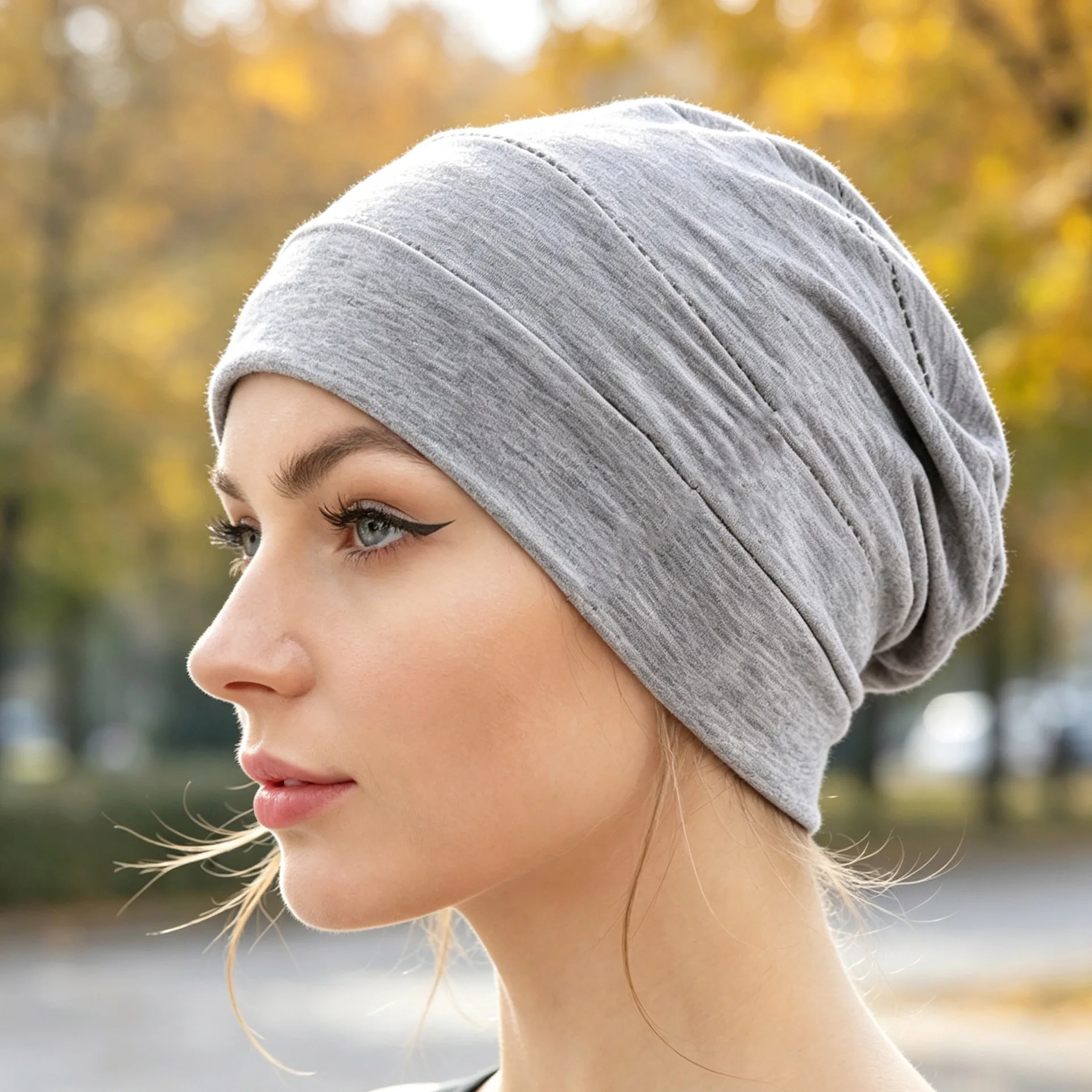 New Muslim Womens Soft Cotton Comfy Chemo Cap Sleep Turban Hat for Cancer Hair Loss Headwear Head wrap Hair accessories M72701