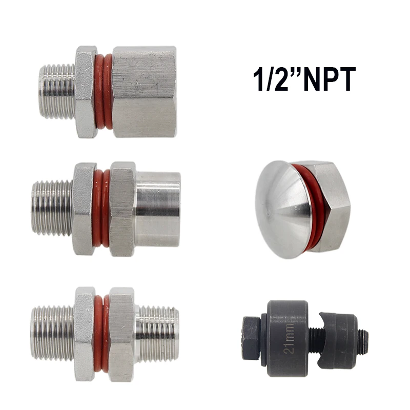 Czajnik/beczka zmodernizowana część przegrody bezspawanej 1/2 "NPT 304 jednoczęściowa konstrukcja nadwozia ze stali nierdzewnej Wymagany otwór 21mm