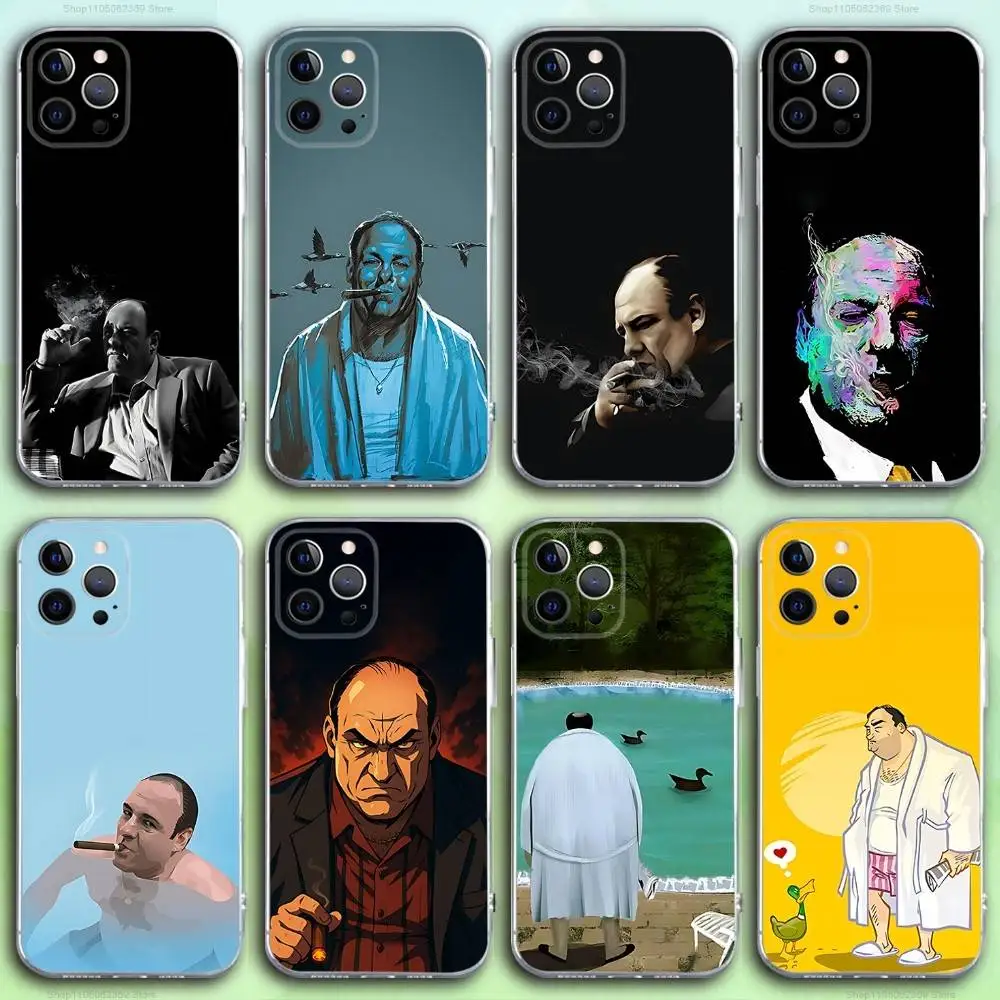 

S-Sopranos TV Tony Phone Case For iPhone 17,16,15,14,13,12,11 Pro,Max,Plus,X,XS,XR,SE4,E Mini Transparent Soft Cover