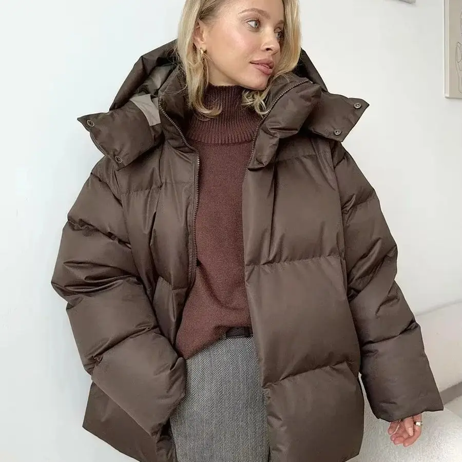 Quilted Jacket Women Winter Fashion Parkas Coat Vintage Bread Jacket Outwear Office Ladies Warm Cotton Puffer Jackets