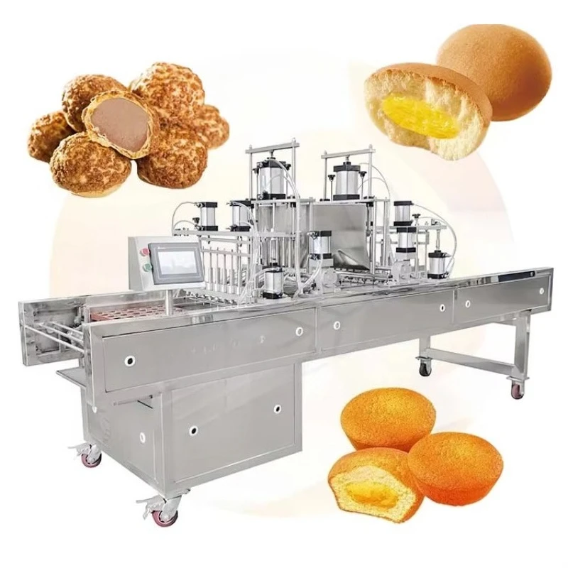 Customized Automatic Cup Cake Production Line Sponge Batter Depositor Machine Industrial Bakery Cake Making Equipment