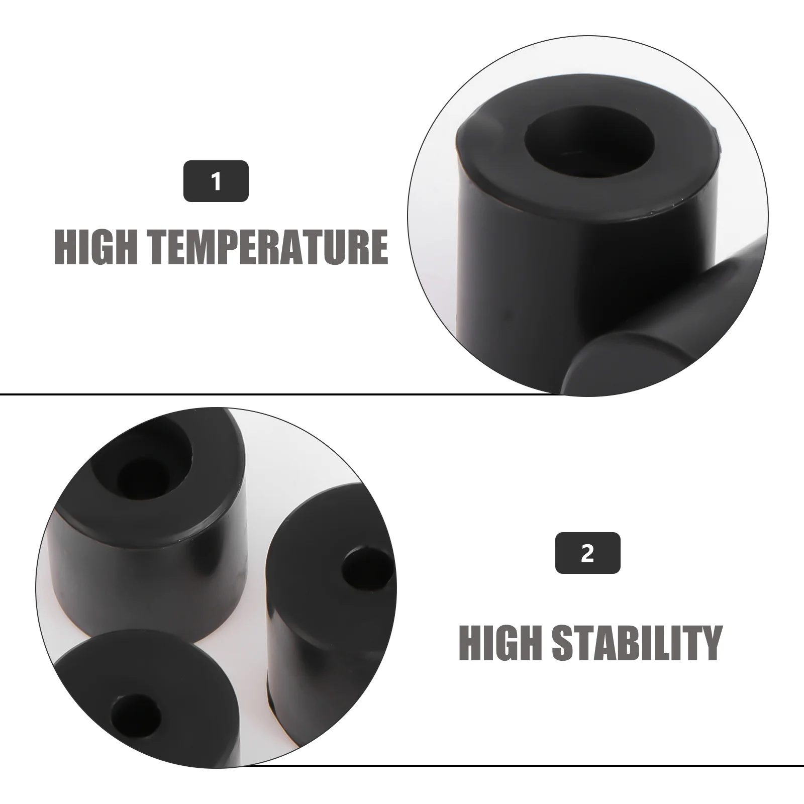 

4Pcs Silicone Hot Bed Leveling Columns 16mm Heat Resistant 3D Printer Accessories Leveling Buffers Black 3D Printing Accessories