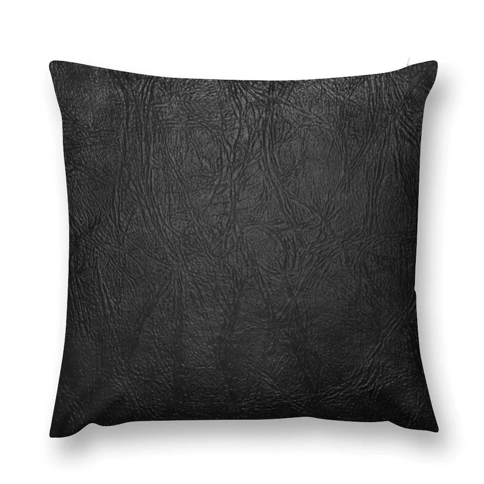 

Faux Black Leather Throw Pillow Sofa Cushions Sofa Pillow Cover christmas supplies pillow