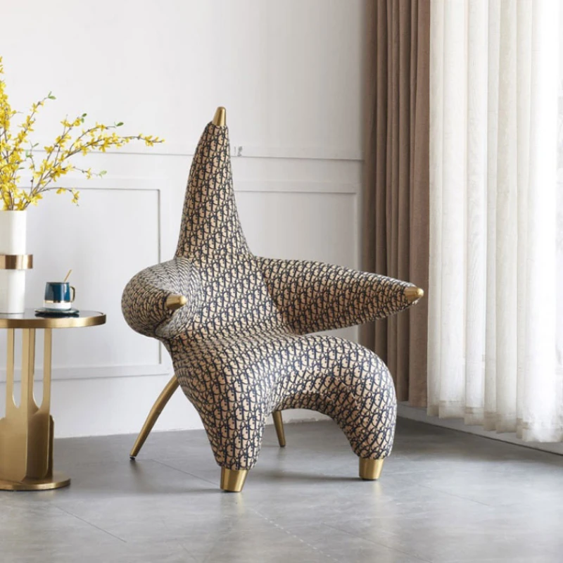 

Creative single chair animal starfish modeling Italian model room living room creative leisure Internet celebrity single sofa