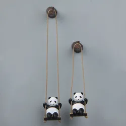 Ins Swinging Panda Branches Refrigerator Magnetic Paste Photo Magnet Fridge Decoration Collection Pendant Birthday Gift