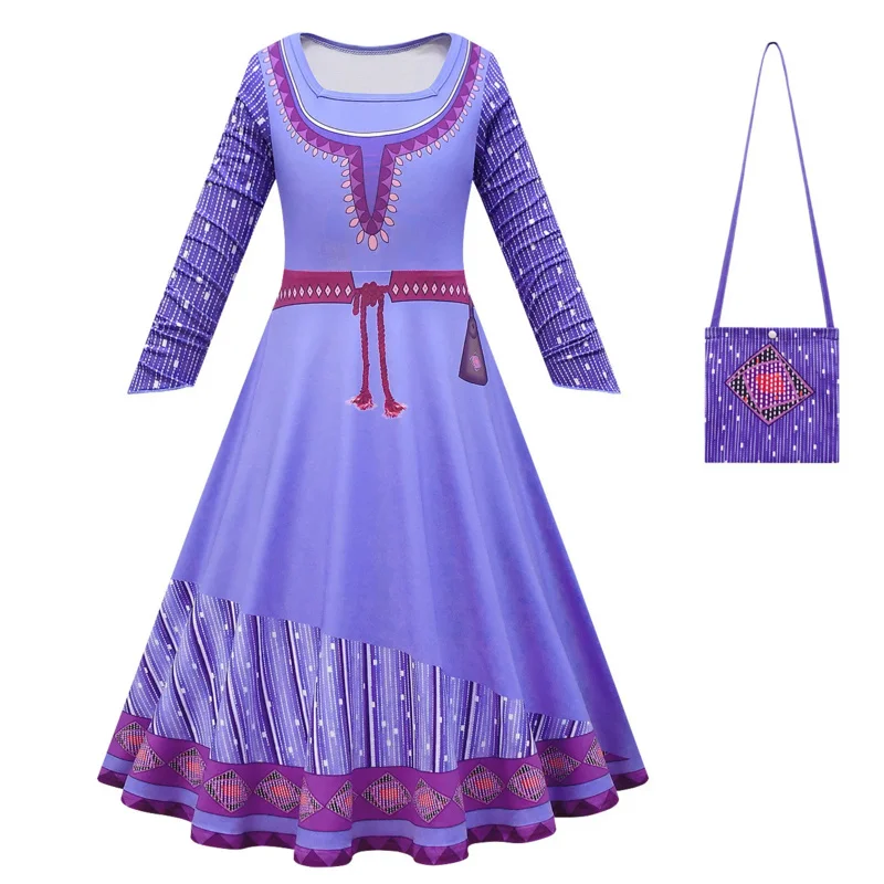 Vestidos con dijes de deseos para niñas, vestido de princesa Ashaing para carnaval, Halloween, disfraz de fiesta de cumpleaños, vestidos de graduación para niños