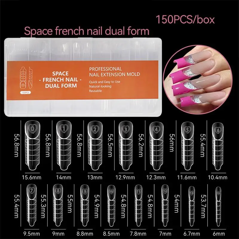 

Long Coffin False Nails Art Full Cover Press on Tapered Edge Tips for Ladies Glamorous Party Manicure