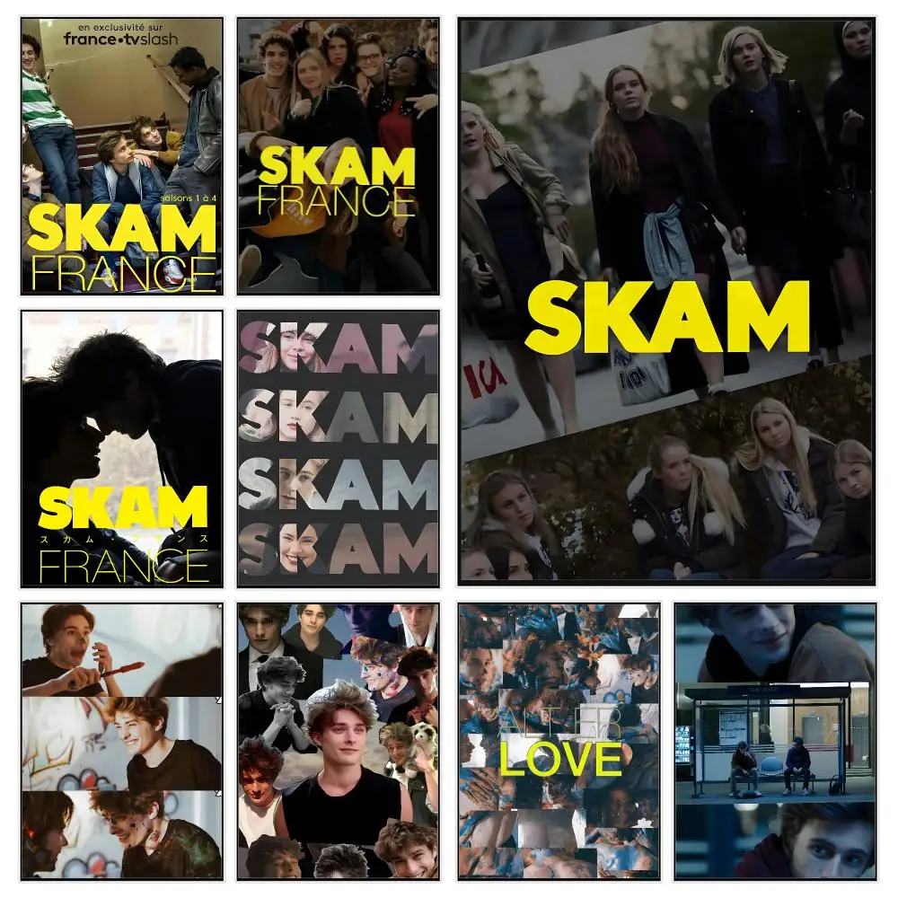 Teen Drama S-Skam France Poster Trendy Aesthetic Wall Decor for Dorm & Bedroom