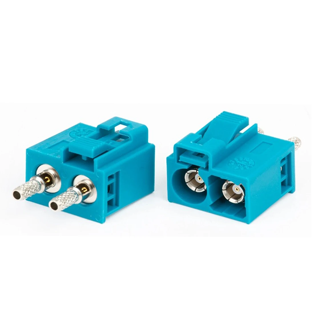 1pc Fakra Z Female Jack Connector Waterproof Water Blue Color Right Angle Crimp for RG316 RG174 Cable For GPS Wholesale