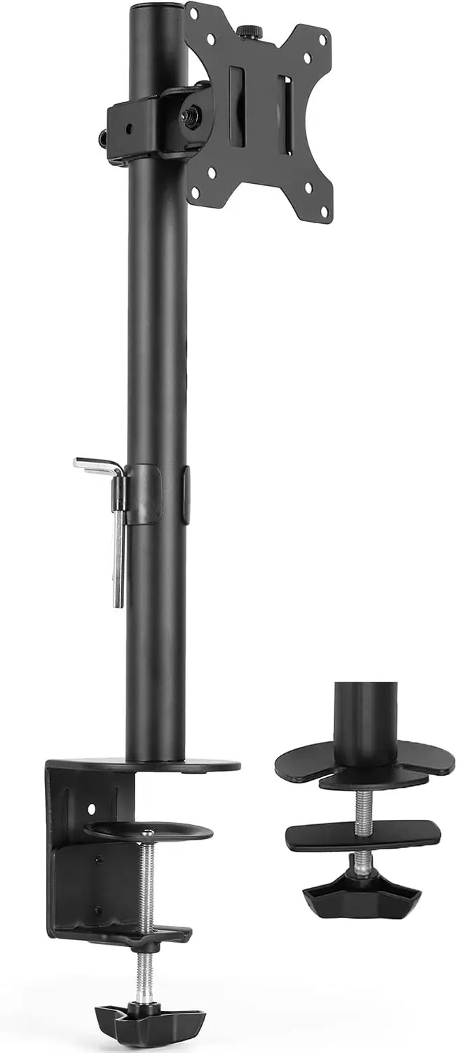 Torvani Store VIVO Single 13 to 38 inch LCD Monitor Heavy Duty Desk Mount Stand, Holds 1 Standard to Ultrawide Screen up to 38 inches, STAND-V001C