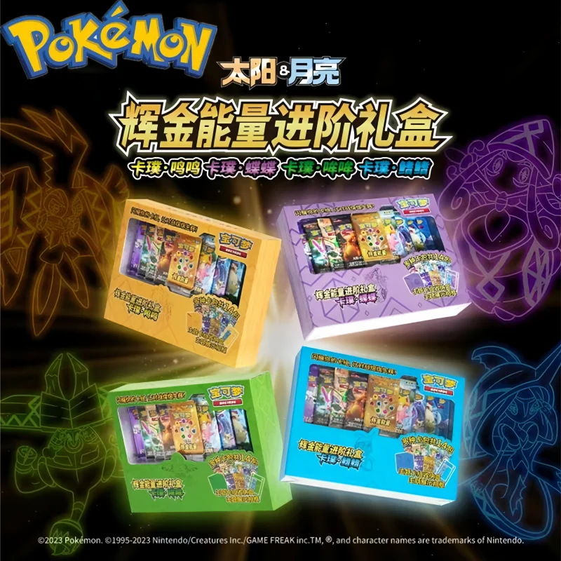 

Original PokéMon Cards Ptcg Chinese Version Anniversary Golden Energy Advanced Gift Box Card Collection Children Birthday Gift