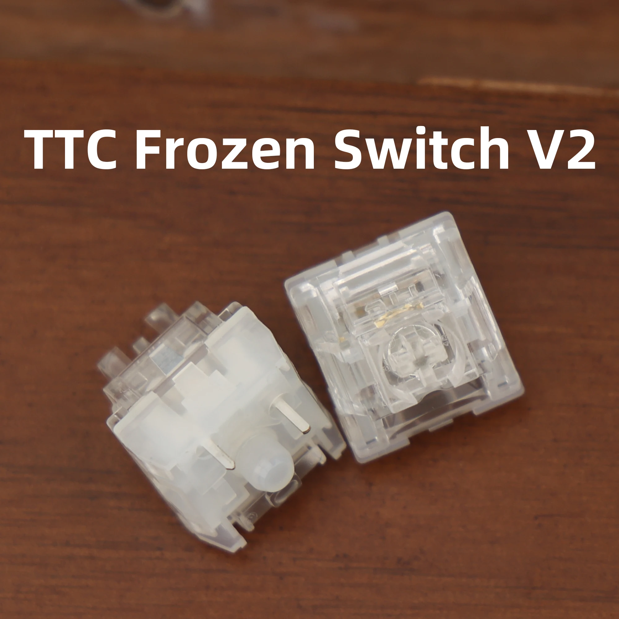 TTC Frozen Switch V2 Silent Linear Switches 3-Pin 39gf Trigger RGB Transparent Hot-Swappable for Gaming Keyboard
