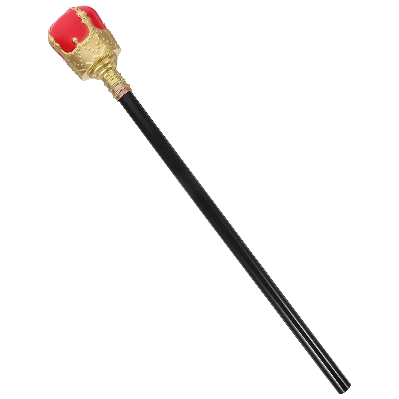 

King Wand Prop Kids Costume Scepter Royal Role Play Halloween Cosplay Supplies Decorative Cane Stick Plastic Safe Durable Funny