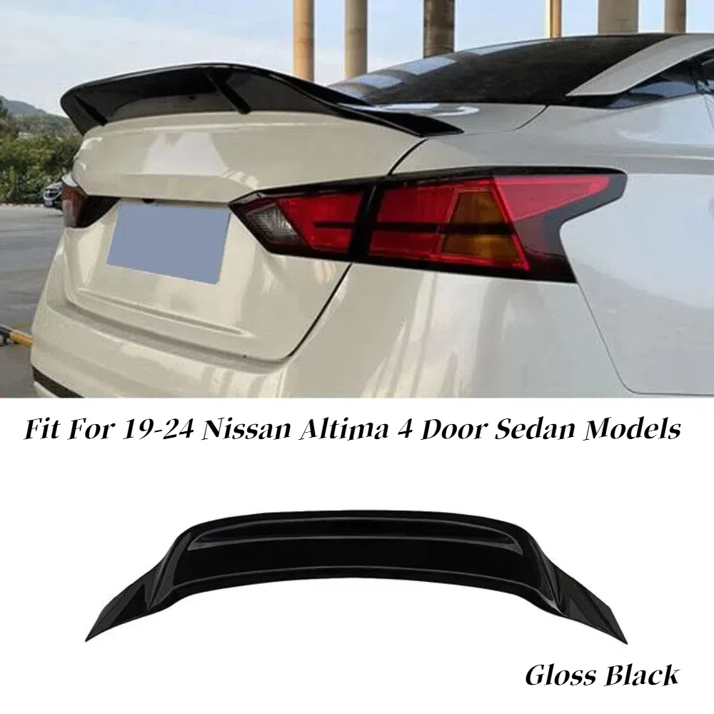 

R Style Gloss Black Duckbill Rear Trunk Spoiler Wing For 2019-2024 Nissan Altima