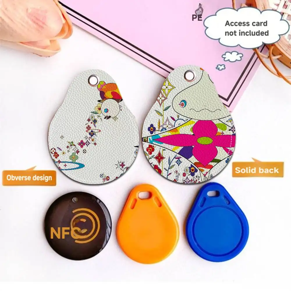 

Pop Artist M_murakami Fashion T_takashi Door Access Control Keychain Hotel Famliy Access Keys Protective Cover Tags Keyfob