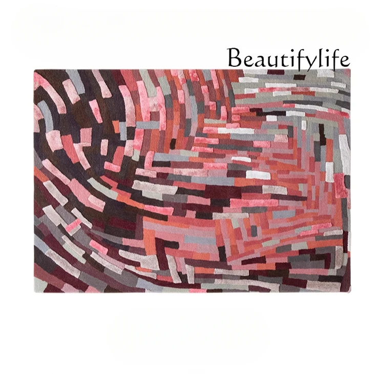 atmosphere carpet abstract personality red living room bedroom bedside blanket can be customized