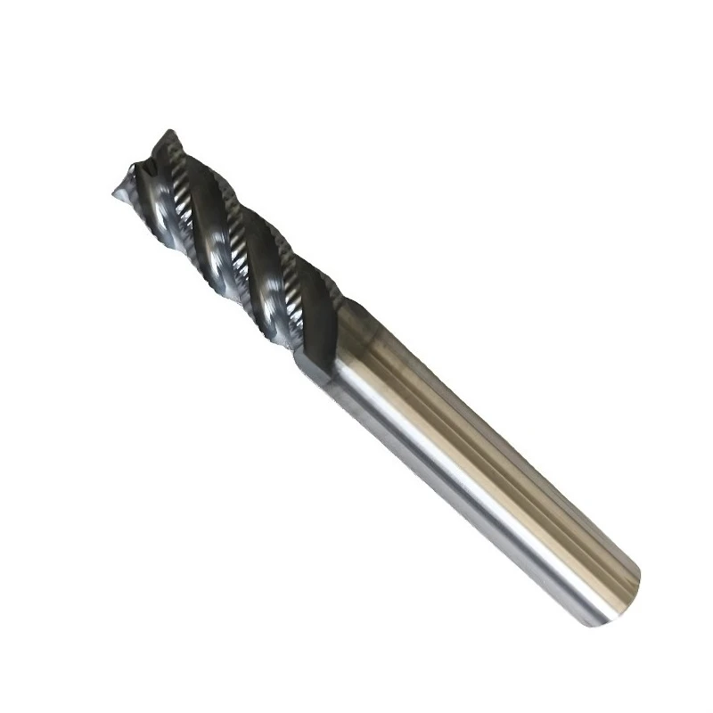 20mm High Speed Steel Tin/AI Tin Coating 4-Flutes Solid Carbide Square End Mill Cutter for CNC OEM Casting Roughing Process