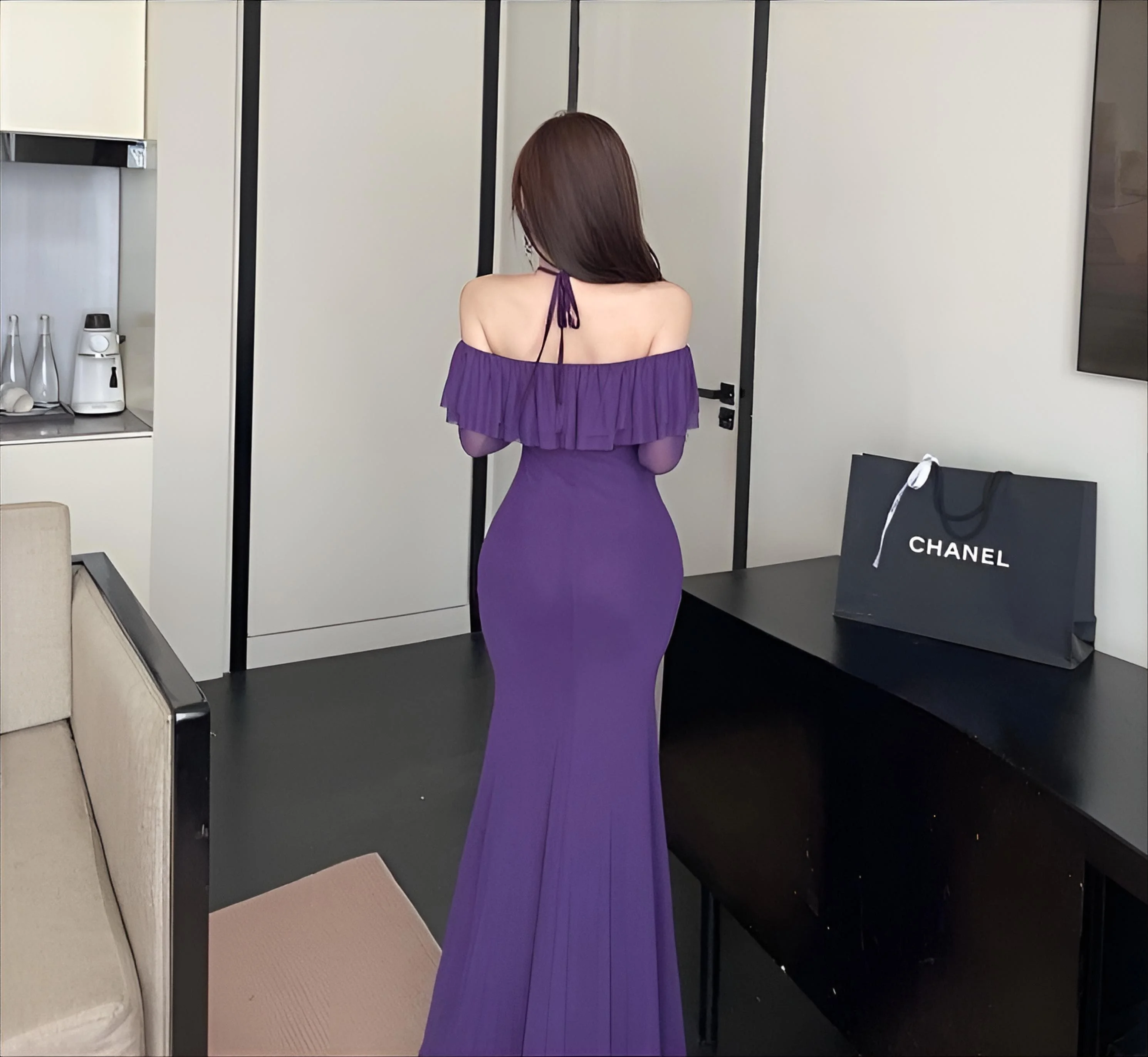 Vestidos femininos vestido em champanhe primavera malha streamer bordado em camadas bolo babados cintura baixa princesa palco desempenho ol