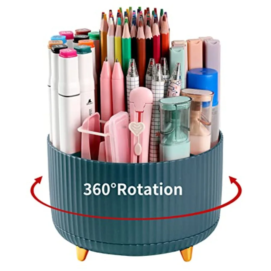 360 Degree Rotating Desk Pencil Pen Holder