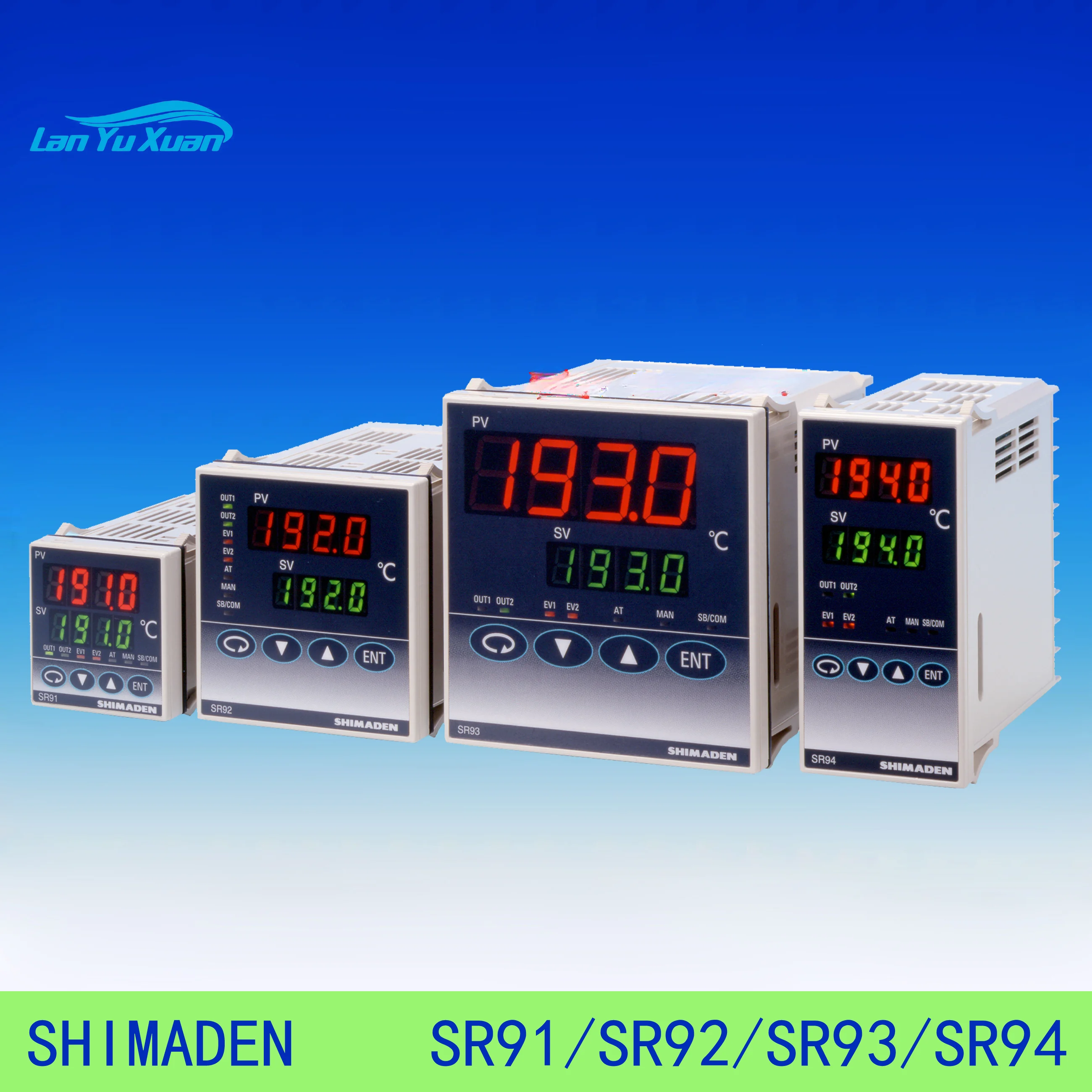 SHIMADEN temperature control instruments SR91-8I, 8P, 8Y, 8V, 4I, 6V-90-1N0150 from Japan Shima Electric Corporation