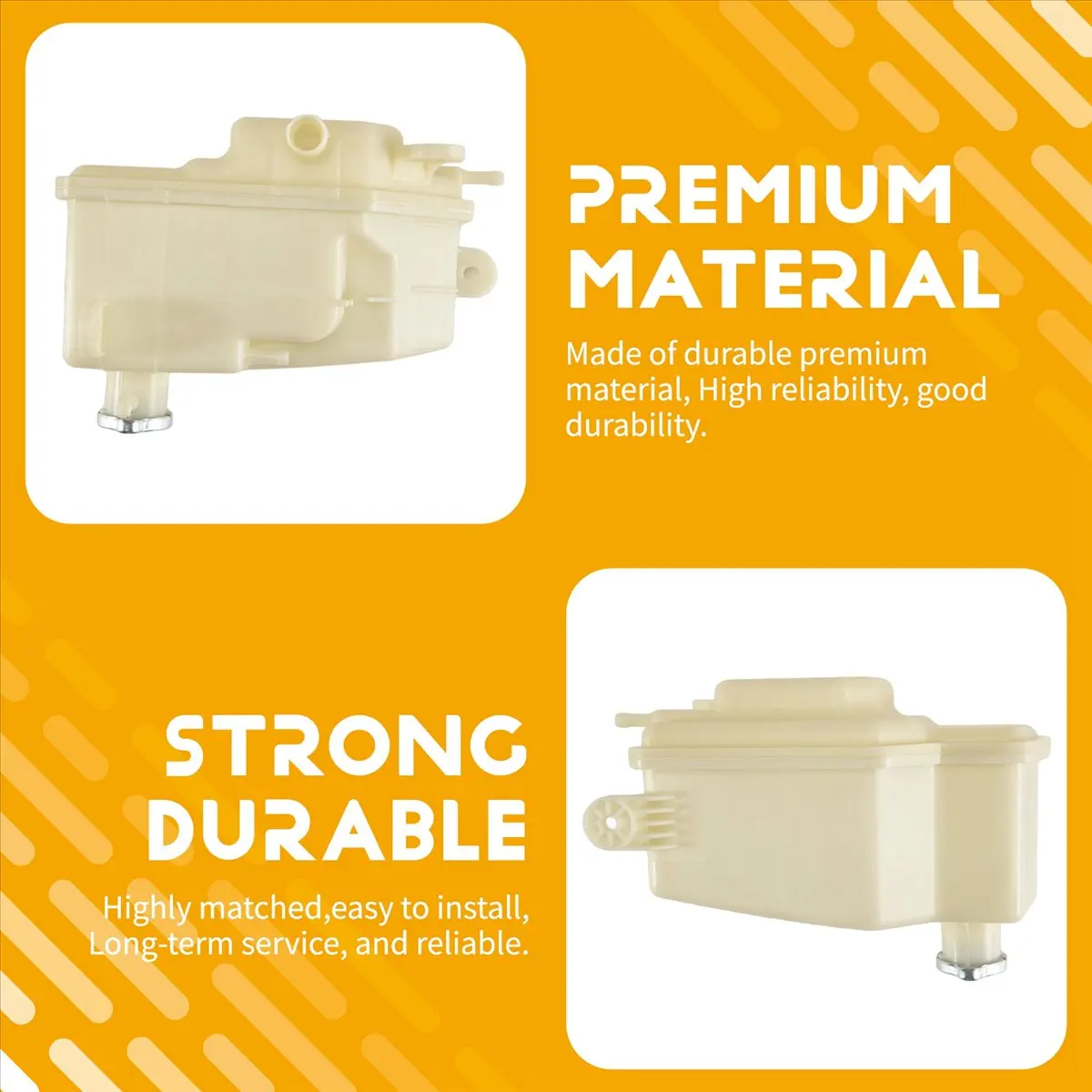 #84R Car Engine Coolant Tank Reservoir for Hyundai Santa Fe 2000-2005,Coolant Water Tank,(ABS)