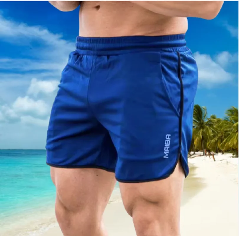 

2026 Sports Breathable Fitness Sports Shorts Running Quick Dry Slim-fit Training Pants New Summer Three-quarter Shorts