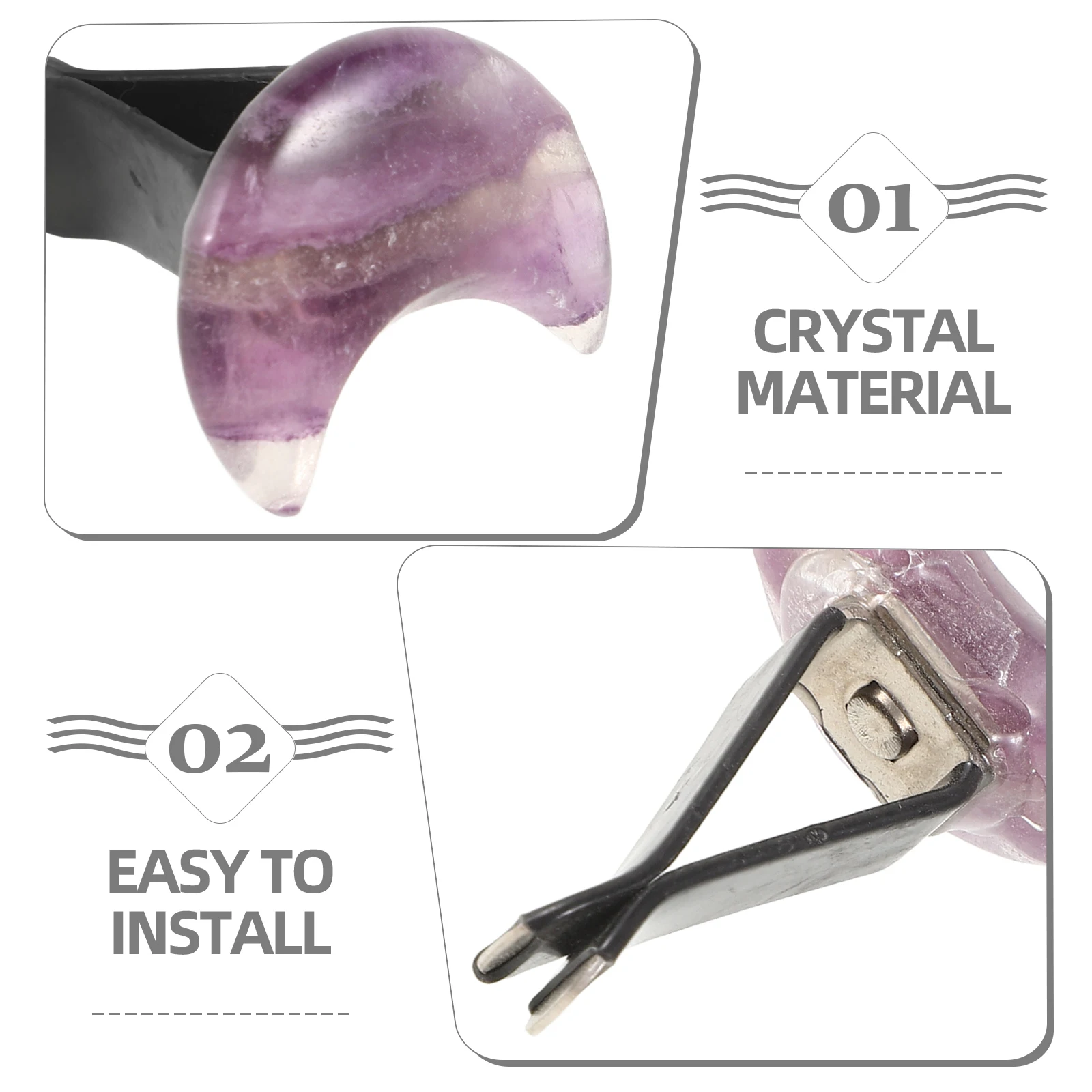 

2Pcs Elegant Car Interior Decor Crystal Car Vent Clip Aroma Diffuser for Air Outlet Freshener Decoration Dashboard Decorations