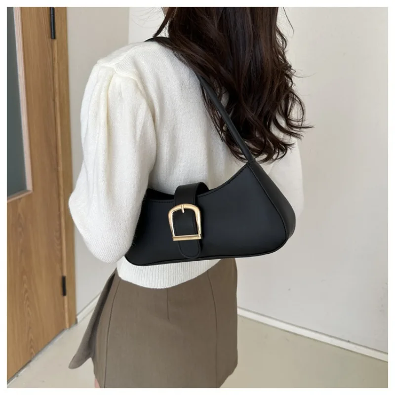 French Niche Texture Underarm Bag Winter New Fashion Simple Female Shoulder Bag Commuter Joker Handbag Luxury Brand Shoulder Bag