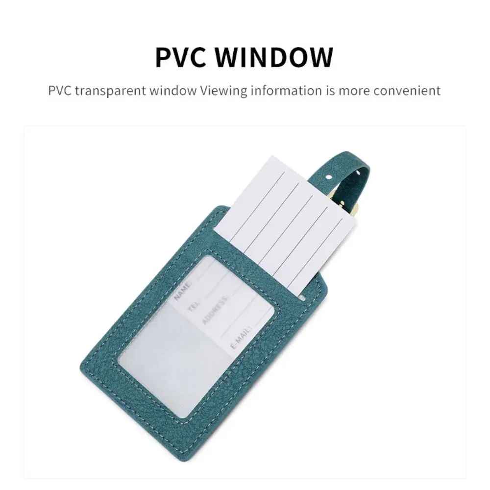 Name Luggage Tags Pu Luggage Tag Address Label Boarding Pass Airplane Suitcase Tag Aircraft Consignment Card Tag