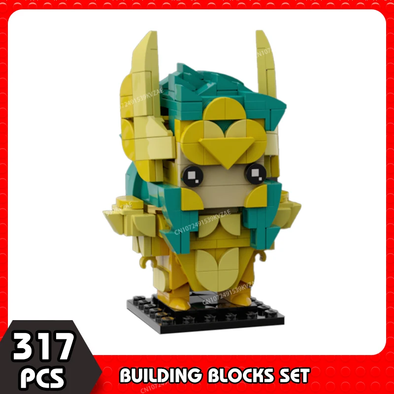 Moc Saint Seiyaed Golden Twelve Constellation Brickheadz Building Blocks Japanese Anime Action Figures Warrior Bricks Toys