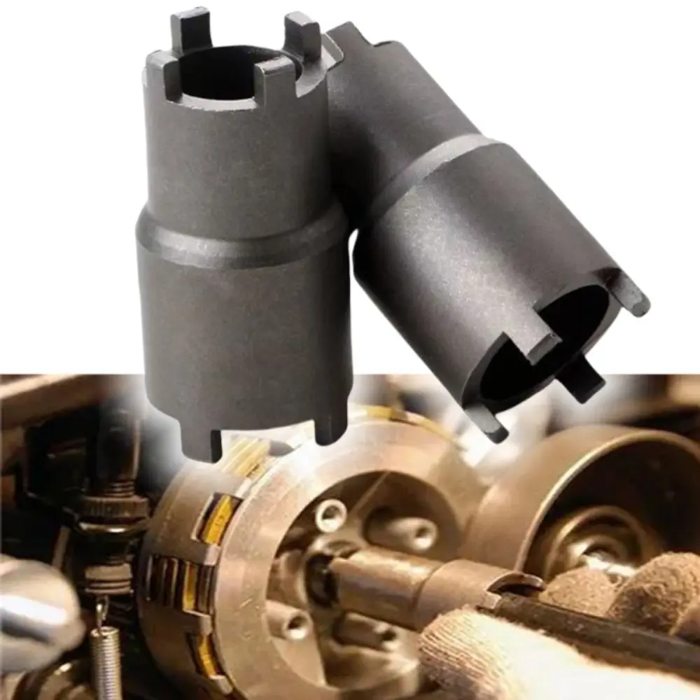 

Black Motorcycle Nut Removal Tool 20mm/24mm Double-Headed Clutch Lock Wrench Durable Portable Nut Sleeve For Most Motorcycles