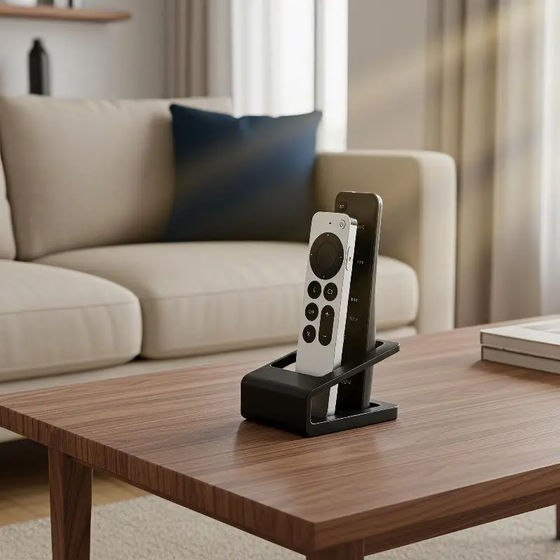 2 Hole Remote Control Storage Stand Practical Desktop Storage Stand
